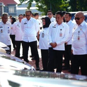 Tertib Administrasi BMN, Kanwil Kemenkumham Sulsel Gelar Apel Kendaraan Dinas
