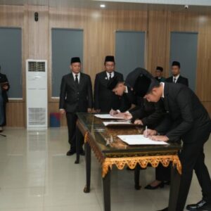 Kakanwil Kemenkum Sumsel Resmi Lantik 9 PNS Baru di Bidang Imigrasi dan Pemasyarakatan