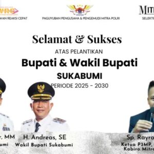 Ketua P3MP: Selamat atas Dilantiknya Bupati & Wakil Bupati Sukabumi Periode 2025-2030