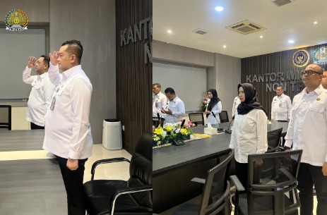 Tingkatkan Kinerja Layanan Publik, Kantor Imigrasi Kelas I Non TPI Bekasi Ikuti Apel Pagi Kemenko H2IP