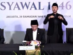 Pemerintah Tetapkan Idulfitri Jatuh pada Senin 31 Maret 2025