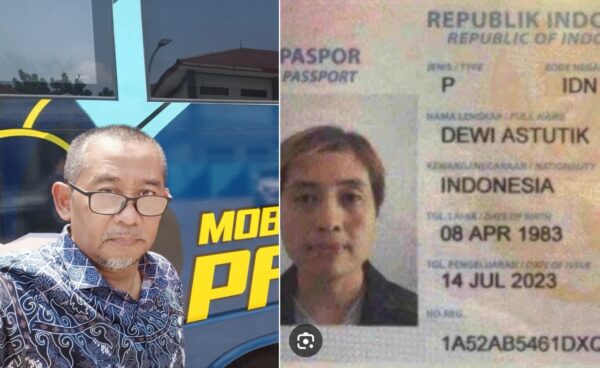 Gambar paspor Dewi Astutik yang beredar di media massa