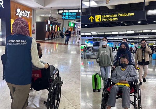 Suasana pemulangan WNI korban online scam di Bandara Soekarno-Hatta