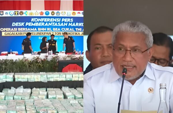 Tim gabungan BNN, TNI AL dan Bea Cukai saat menggagalkan penyelundupan sabu di Kepulauan Riau