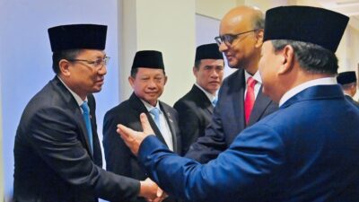 Menteri Hukum dan HAM Supratman Andi Agtas mendampingi Presiden Prabowo Subianto dalam kunjungan kenegaraan ke Singapura