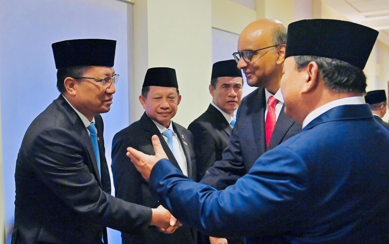 Menteri Hukum dan HAM Supratman Andi Agtas mendampingi Presiden Prabowo Subianto dalam kunjungan kenegaraan ke Singapura