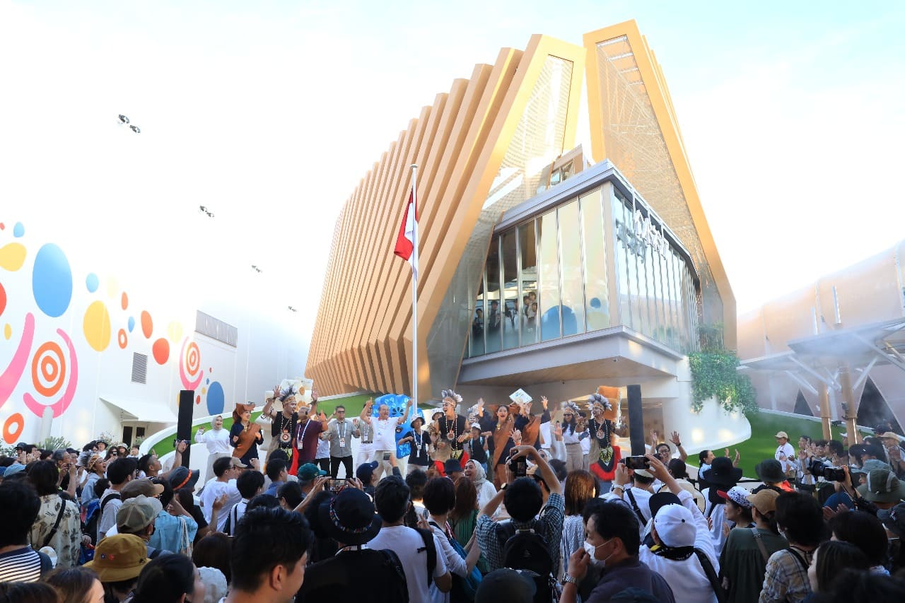 Paviliun Indonesia di Expo 2025 Osaka disambut meriah oleh pengunjung internasional