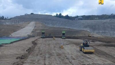 Proses pembangunan Bendungan Mbay di Kabupaten Nagekeo, NTT