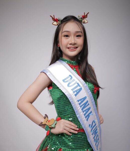 Vania Elizabeth Filberta, Duta Anak Sumatera Selatan 2024, siap berlaga di ajang nasional 2025 di Jakarta