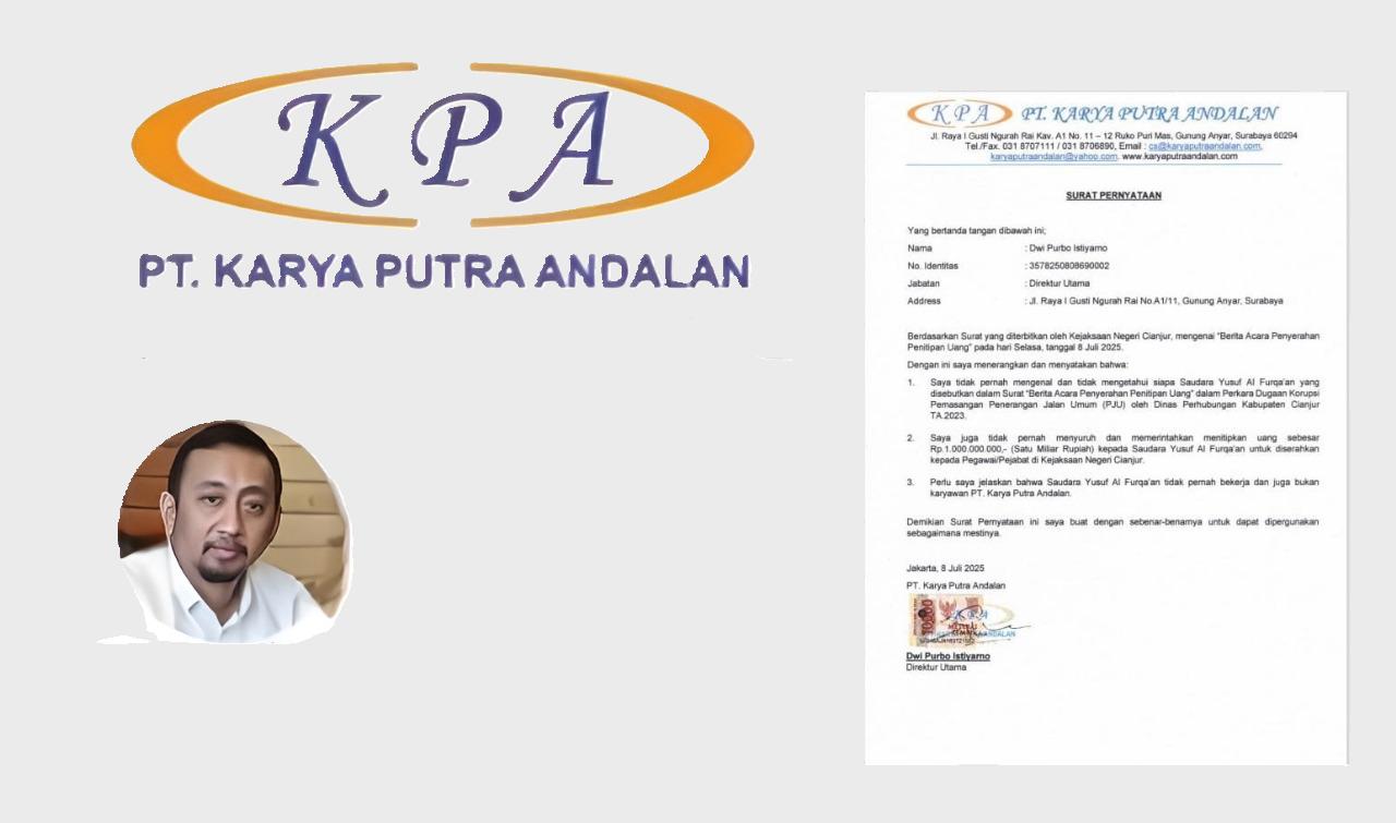 Dwi Purbo Istiyarno membantah penyerahan dana ke Kejari Cianjur