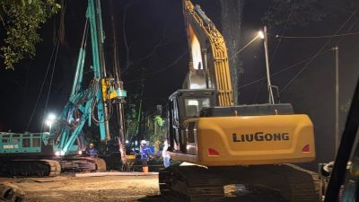 Proyek perbaikan jalan nasional di Tikungan Mbah Singo, Jalur Gumitir