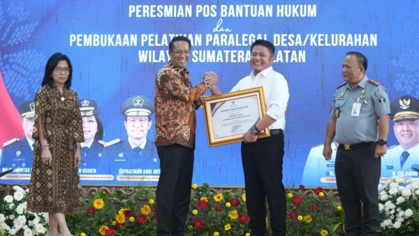 Menteri Hukum dan HAM resmikan Pos Bantuan Hukum di desa/kelurahan Sumsel