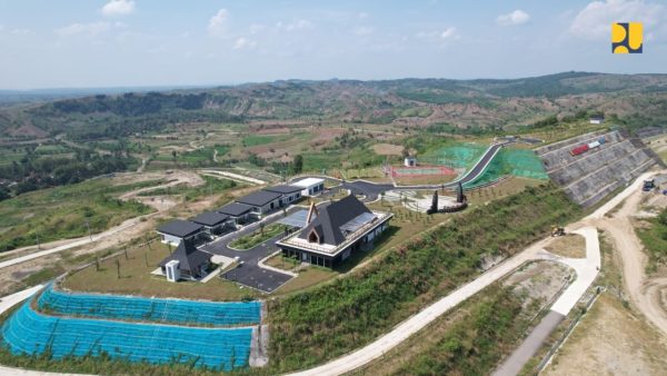 Progres pembangunan Bendungan Jragung di Kabupaten Semarang, Jawa Tengah