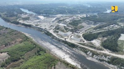 Pembangunan Bendungan Karangnongko di perbatasan Bojonegoro dan Blora