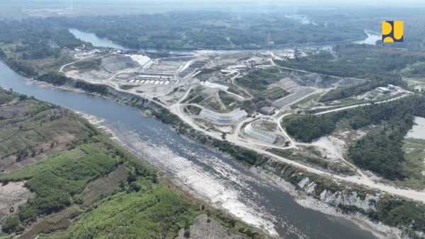 Pembangunan Bendungan Karangnongko di perbatasan Bojonegoro dan Blora