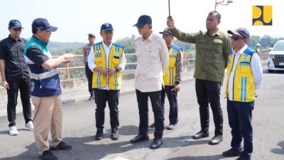 Menteri PUPR Dody Hanggodo meninjau Bendungan Sutami di Kabupaten Malang