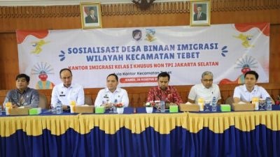 Sosialisasi Desa Binaan Imigrasi Jakarta Selatan di Kecamatan Tebet