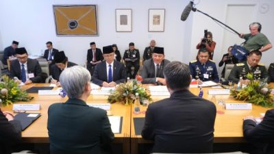Pertemuan 2+2 Indonesia-Australia di Gedung Parlemen Canberra