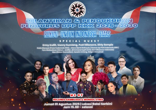 Pelantikan DPP Kawanua 2025-2030 di Balai Sarbini Jakarta