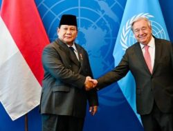 Prabowo Bertemu Sekjen PBB Guterres, Tegaskan Komitmen Indonesia Dukung Perdamaian Dunia dan Palestina