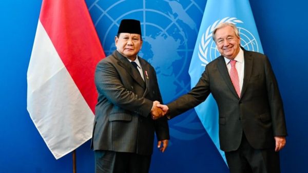 Presiden Prabowo Subianto bertemu Sekjen PBB António Guterres di New York