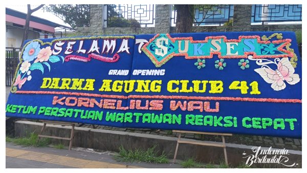 Ucapan selamat Kornelius Wau untuk Grand Opening Darma Agung Club 41 Palembang