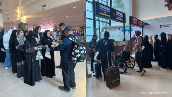 Rombongan WNI/PMI tiba di Bandara Soekarno-Hatta setelah dipulangkan dari Arab Saudi oleh Kemlu RI dan KJRI Jeddah.