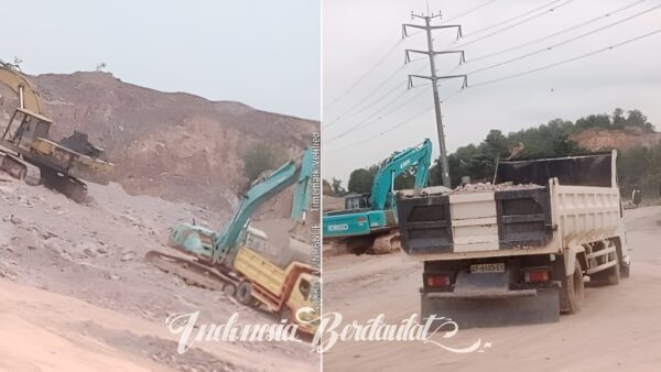Aktivitas tambang batu ilegal di Batu Aji Batam menggunakan alat berat
