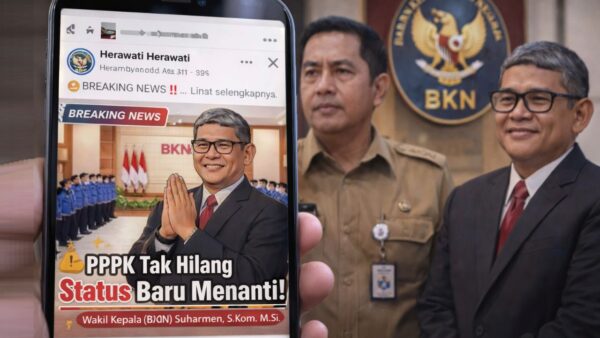 ilustrasi klarifikasi BKN terkait hoaks status PPPK