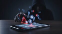Ilustrasi izin aplikasi berbahaya yang mengakses data pengguna.