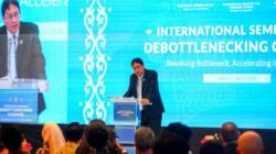 Seminar internasional percepatan investasi melalui Kanal Debottlenecking di Kementerian Keuangan Jakarta.