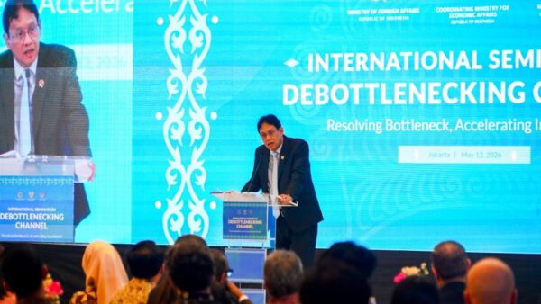 Seminar internasional percepatan investasi melalui Kanal Debottlenecking di Kementerian Keuangan Jakarta.
