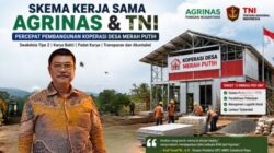 Ilustrasi pembangunan Koperasi Desa Merah Putih melalui kerja sama Agrinas dan TNI