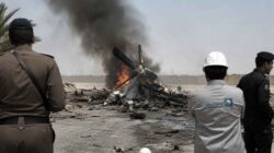 Helikopter milik Saudi Aramco jatuh di kawasan kilang minyak Ras Tanura, Arab Saudi.