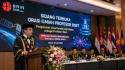 Lima Peneliti Ahli Utama BRIN dikukuhkan sebagai Profesor Riset dalam Sidang Terbuka Orasi Ilmiah Profesor Riset di Jakarta.