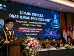 BRIN Kukuhkan Lima Profesor Riset, Hadirkan Terobosan Satelit, Nuklir hingga Ketahanan Pangan