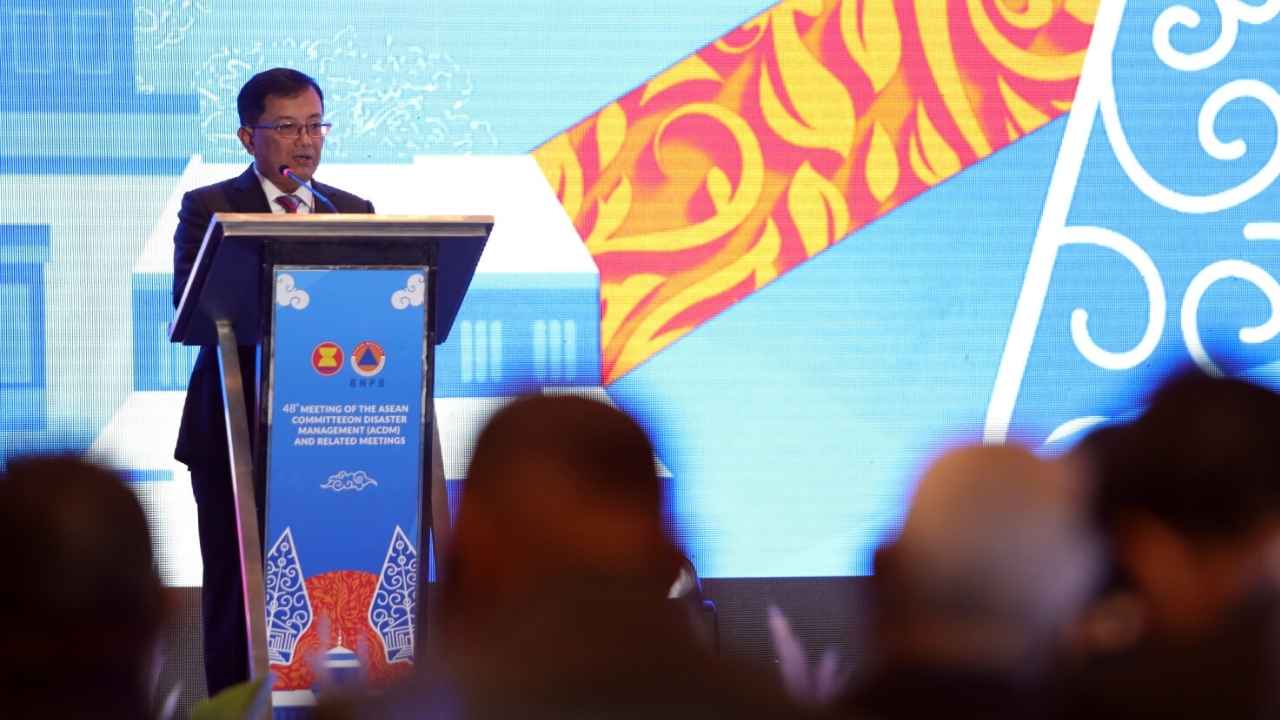 Sekretaris Utama BNPB membuka Pertemuan ACDM ke-48 di Bandung yang membahas ketangguhan berkelanjutan ASEAN dalam menghadapi bencana.