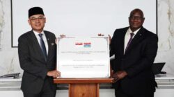 Wakil Menteri Luar Negeri RI Arrmanatha Nasir meresmikan kembali ARFTC Jenoi di Gambia sebagai pusat pelatihan pertanian Afrika Barat.