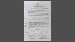 Surat Komitmen Penyelesaian Pembentukan RUU Perampasan Aset yang ditandatangani Pimpinan DPR RI pada 27 Agustus 2026.