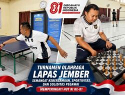 HUT RI ke-81, Lapas Jember Gelar Turnamen Antarpegawai