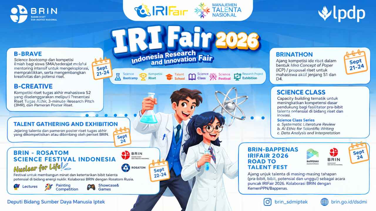 BRIN mengembangkan riset Virtual Reality untuk simulasi dan media interaktif.