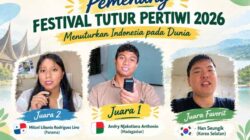 Festival Tutur Pertiwi 2026 melibatkan warga negara asing dari 10 negara untuk membuat konten berbahasa Indonesia