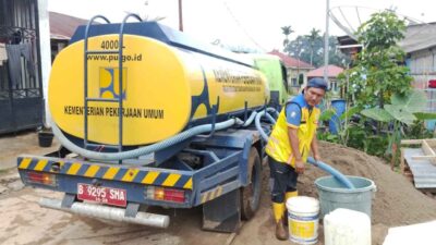 Pemulihan infrastruktur pascagalodo di Arosuka Kabupaten Solok oleh Kementerian PU.