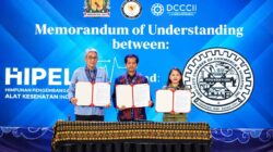 Penandatanganan MoU HIPELKI dengan Davao City Chamber of Commerce and Industry dalam Indonesia–Philippines Healthcare Business Forum 2026.