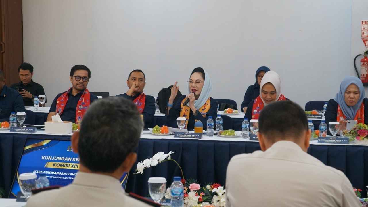 Komisi XIII DPR RI kunjungi Imigrasi Soekarno-Hatta bahas pencegahan TPPO.