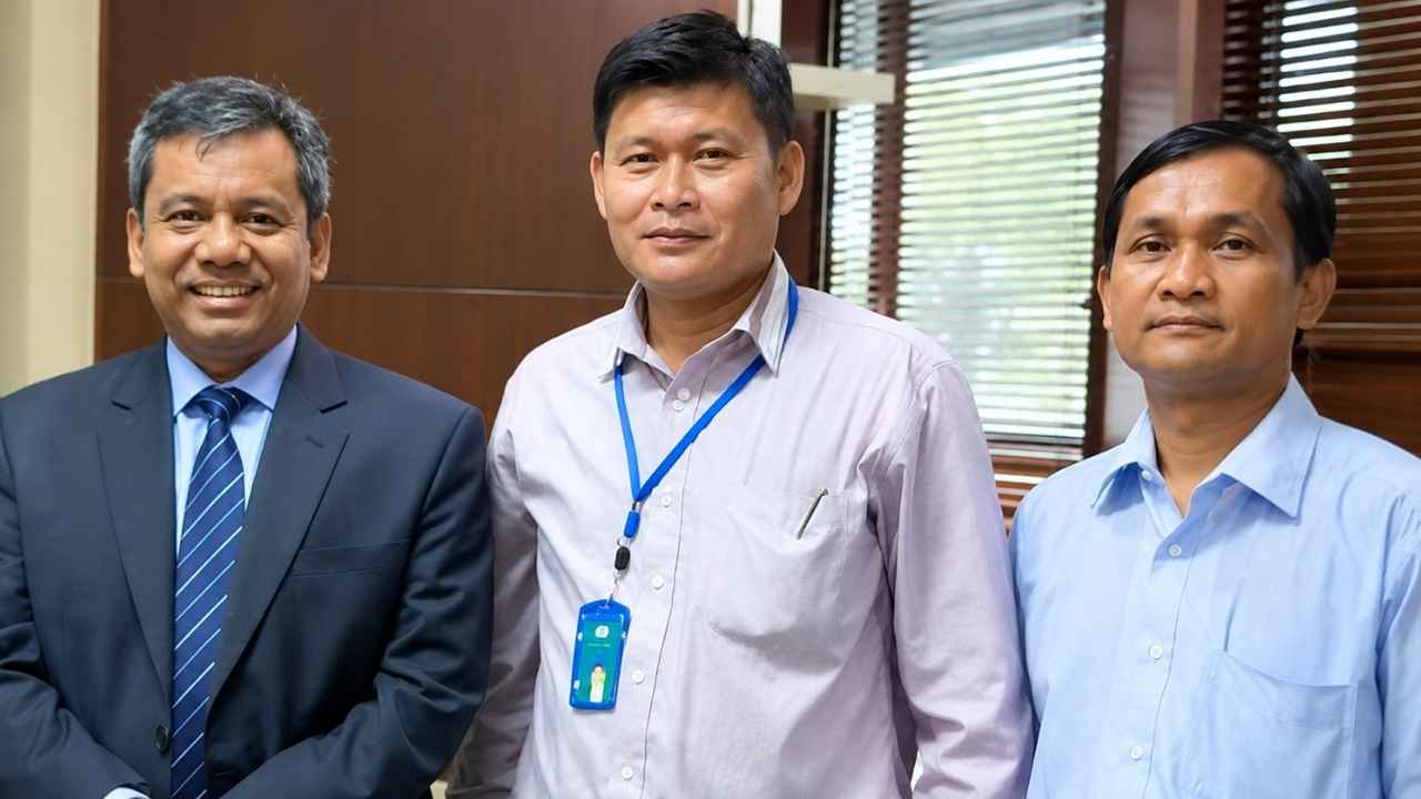 Prof. Suahasil Nazara dan Kornelius Wau dalam momen kebersamaan.