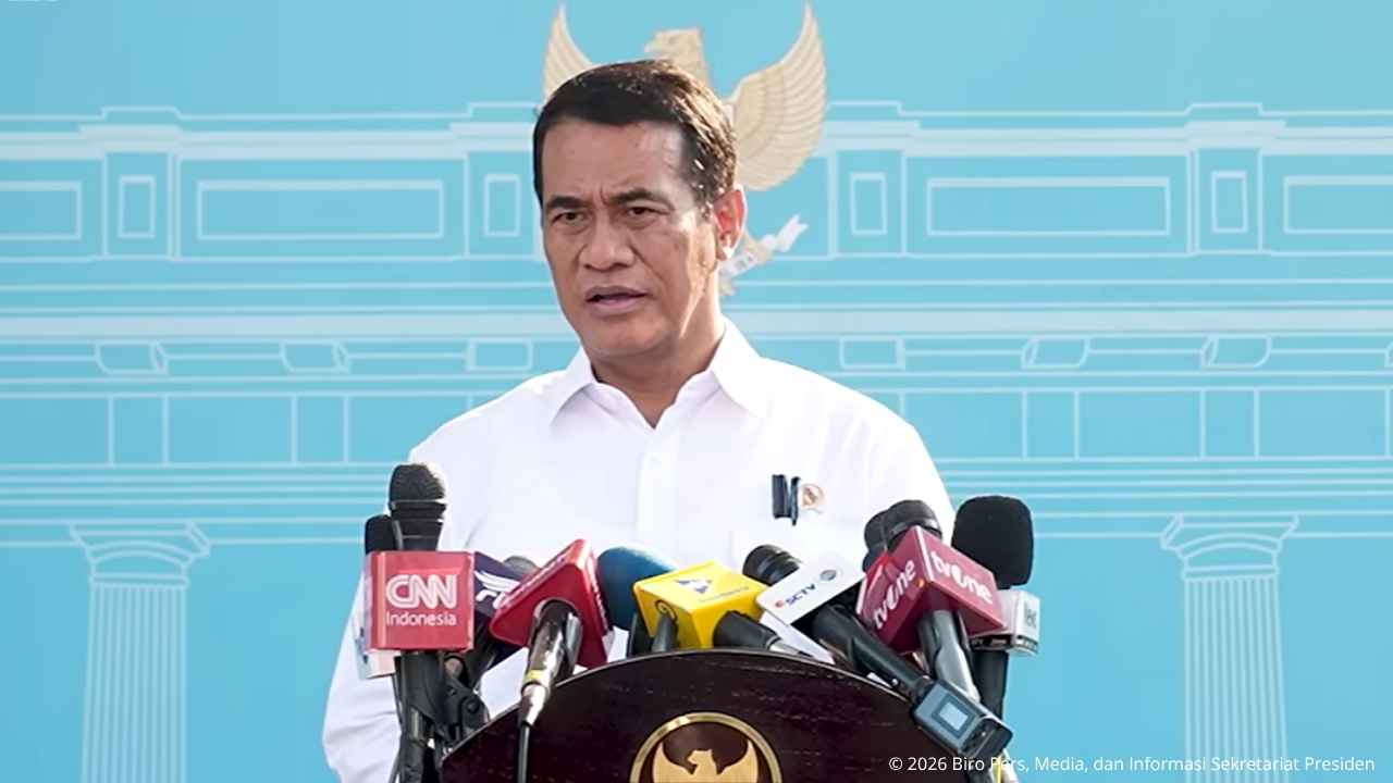 Menteri Pertanian Andi Amran Sulaiman meraih skor kinerja tertinggi versi IndexPolitica.