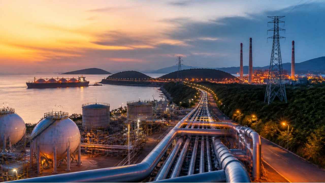 Kebijakan pengalihan sebagian pasokan gas Indonesia dari ekspor ke Singapura untuk memenuhi kebutuhan energi domestik.