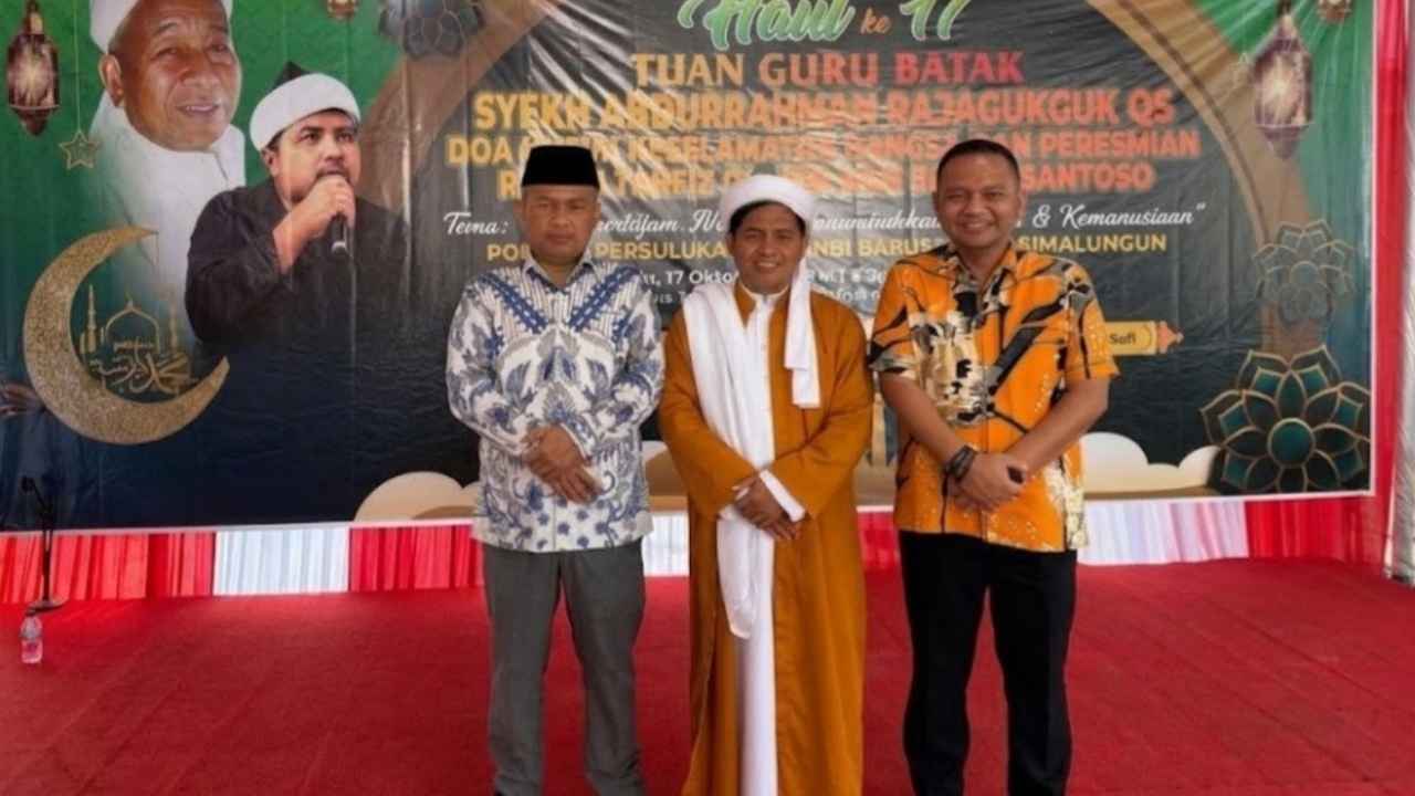 Kepala Kantor Imigrasi Belawan Eko Yudis Parlin Rajagukguk menghadiri Haul ke-17 Tuan Guru Batak di Simalungun.