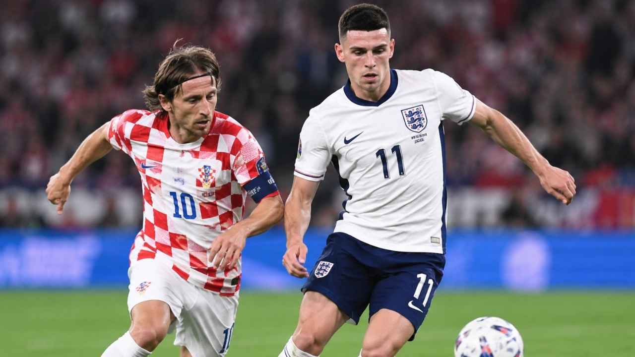 Kroasia vs Inggris dalam pertandingan UEFA Nations League.
